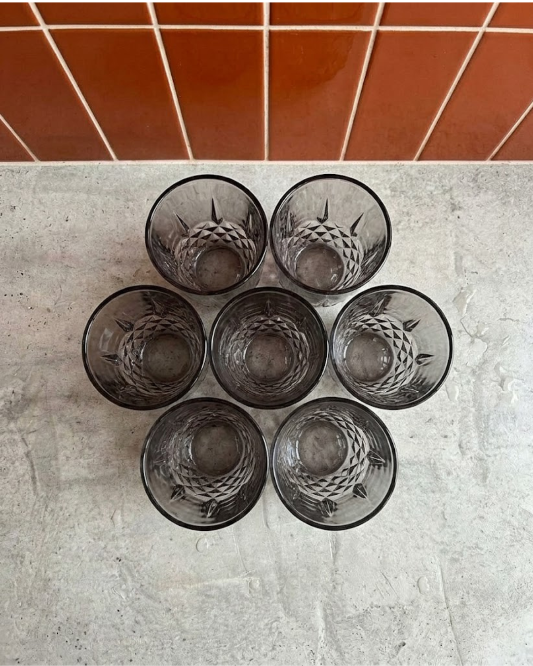 Diamond Glass Set – 6 Piece - Image 3